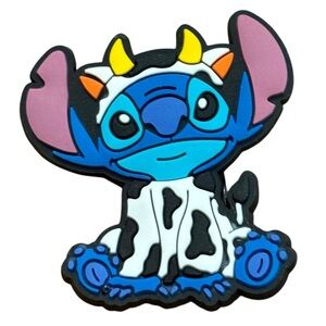 Stitch as A Cow Croc Charm